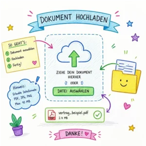 Dokumente bei greenAssec Finanzservice hochladen